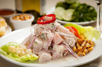Plato típico de comida Peruana
