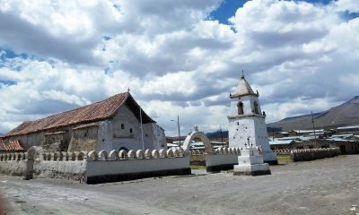 Iglesia y Campanarios del pueblo de Isluga