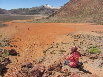 Turista en Montañas de Suriplaza
