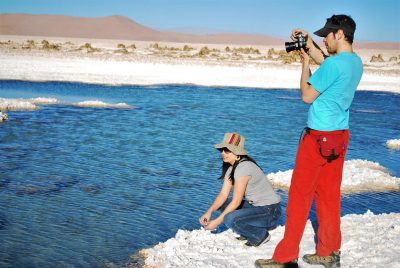 Turistas en Salar de Llamara