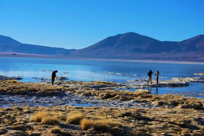 Turistas en Salar del Huasco